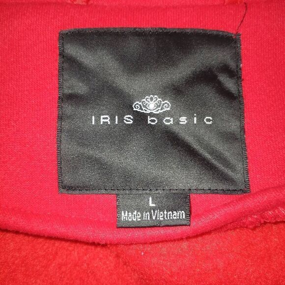 IRIS BASIC RED TRENCH COAT SZ.L GUC. - Picture 5 of 7